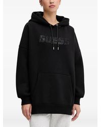 Guess - Black hoodie - Lyst