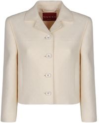 Gucci - Crêpe De Chine Jacket - Lyst