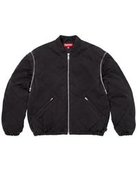 Supreme - Quilted-Design Bomber Jacket - Lyst
