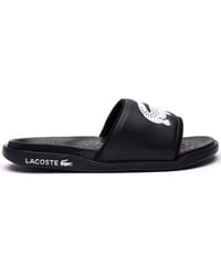 Lacoste - Croco Dualiste Logo Strap Slides - Lyst