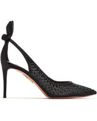 Aquazzura - Pumps Mit Kristallen 85Mm - Lyst