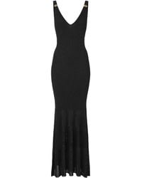 Elisabetta Franchi - Abito Con Scollo A V - Lyst