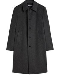 Jil Sander - Single-Breasted Wool Coat - Lyst