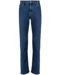 BOSS - Halbhohe Slim-Fit-Jeans - Lyst