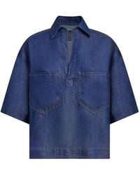 Dondup - Top Con Bolsillo Y Manga Corta - Lyst