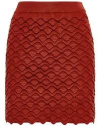 Maliparmi - Wave-Pattern Mini Skirt - Lyst