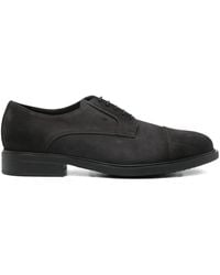 Doucal's - Suede Cap-Toe Derby Shoes - Lyst
