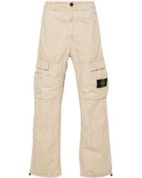 Stone Island - Compass-badge Straight Trousers - Lyst
