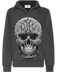 Philipp Plein - Skull Sequin-Embellished Hoodie - Lyst