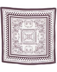 Les Deux - Paisley Border-Detail Scarf - Lyst