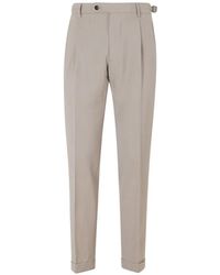 Berwich - Pleated-Detail Turn-Up Trousers - Lyst