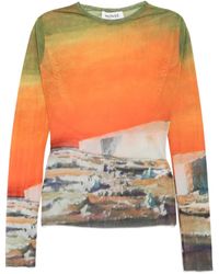 Monse - All-Over Graphic Print Top - Lyst