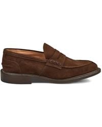 Tricker's - James Suede Loafers - Lyst