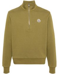 Moncler - Sweater Met Logo-applicatie - Lyst