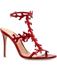 Gianvito Rossi - Ocean Leather Heel Sandals - Lyst