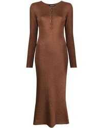 Tom Ford - Long-sleeves Maxi Knit Dress - Lyst