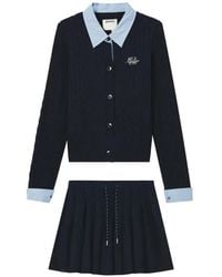Musium Div. - Cable-Knit Cardigan And Mini Skirt Set - Lyst