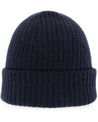 EMERSON RENALDI - Waffle-Knit Turn-Up Beanie Hat - Lyst