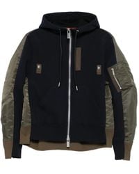 Sacai - Panelled Hooded Jacket - Lyst