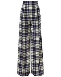 Carolina Herrera - Pantalon Ample Marisol À Carreaux - Lyst