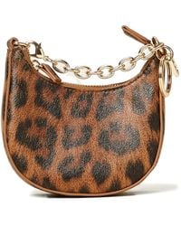 Twinset - Leopard-Print Chain Wallet - Lyst