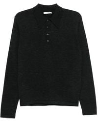 Lemaire - Long-Sleeve Polo Sweater - Lyst