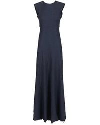 The Seafarer - Frayed-Hem Maxi Dress - Lyst
