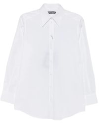 Dolce & Gabbana - Pointed-Collar Long-Sleeve Shirt - Lyst