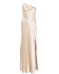 Danamé - Robe En Satin À Coupe Longue - Lyst