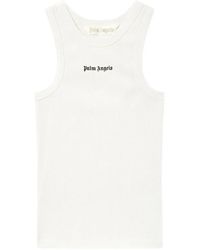 Palm Angels - Classic Logo Fitted Tank Top - Lyst