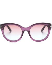Tom Ford - Tamara Oversize-Frame Sunglasses - Lyst