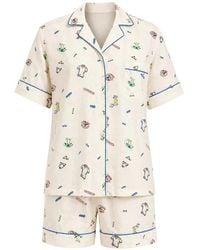 Polo Ralph Lauren - Pyjama Passepoilé À Imprimé Graphique - Lyst