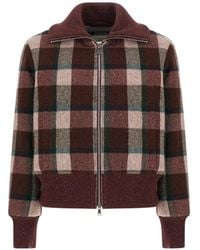 Paul & Shark - Check-Pattern Bomber Jacket - Lyst