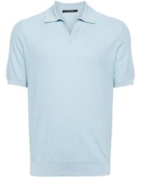 Tagliatore - Paco Spread-Collar Polo Shirt - Lyst