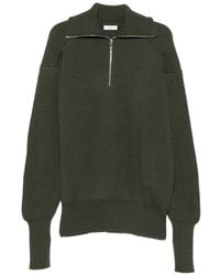 Rier - Gerippter Pullover Mit Kurzem Reißverschluss - Lyst