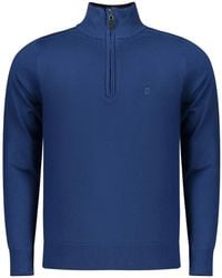 COVERI MOVING - Pull En Maille Fine À Col Zippé - Lyst