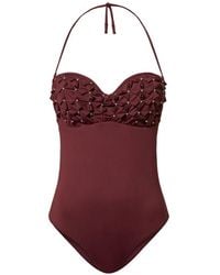 Twinset - Rhinestone-Embellished Swimsuit - Lyst