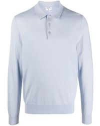 Filippa K - Fine-knit Long-sleeve Polo Shirt - Lyst