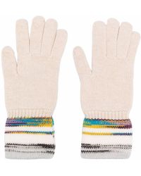 Missoni Zigzag-cuffs Knitted Gloves - White