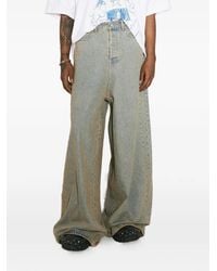 Vetements - Faded Wide-Leg Jeans - Lyst
