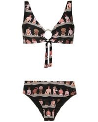 Amir Slama - Bikini Met Grafische Print - Lyst