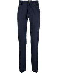 Jacob Cohen - Bard Mini-check Tapered Trousers - Lyst