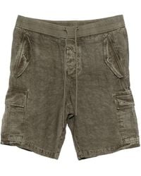 James Perse - Linen Textured Cargo Shorts - Lyst