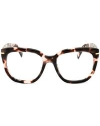 BOSS - Tortoiseshell-Pattern Rectangle-Frame Glasses - Lyst