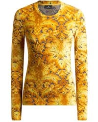 Etro - Chenille Jacquard Long-Sleeve T-Shirt - Lyst