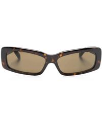 Balenciaga - Tortoiseshell Rectangle-Frame Sunglasses - Lyst