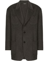 Dolce & Gabbana - Oversized Cashmere Blazer Coat - Lyst
