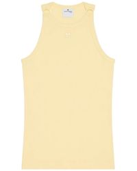 Courreges - Débardeur Côtelé À Détail De Boucle - Lyst