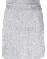 Alberta Ferretti - Mini-Rok Met Metallic-Effect - Lyst