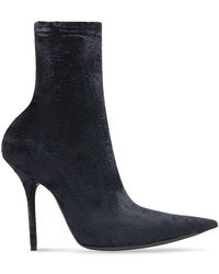 Balenciaga - Knife 110 Velvet Sock Boots - Lyst